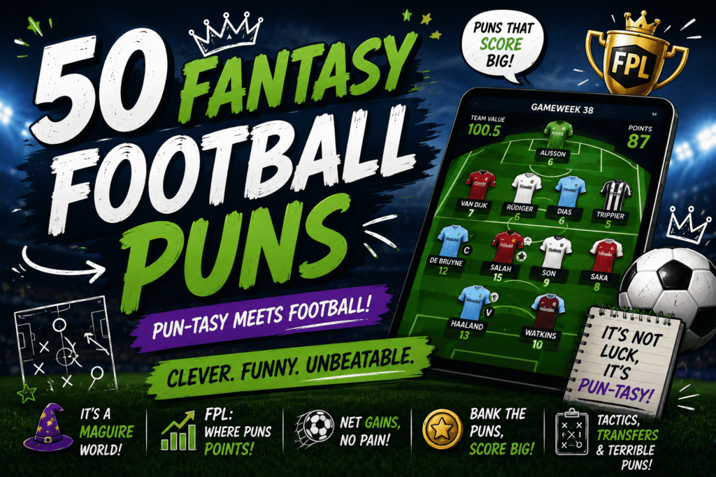 50 Fantasy Football Puns