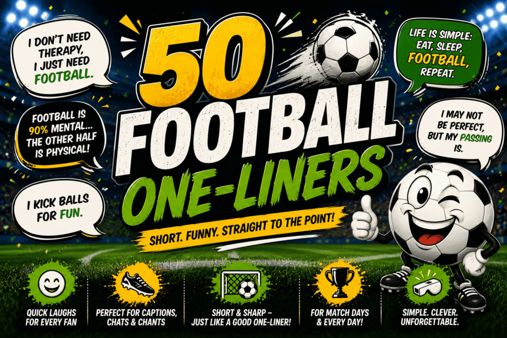 50 Football One-Liners