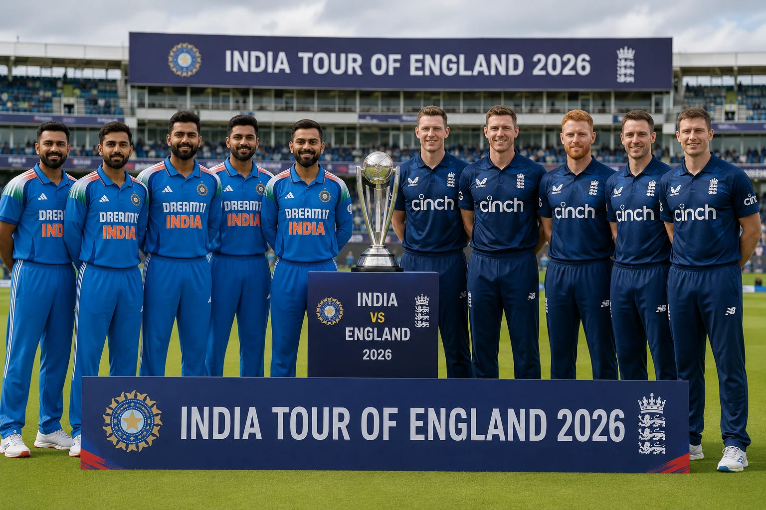 India Tour of England 2026: Full Schedule, Squads & Results