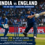 India National Cricket Team vs England Cricket Team Timeline: 1st ODI 2026 First Innings