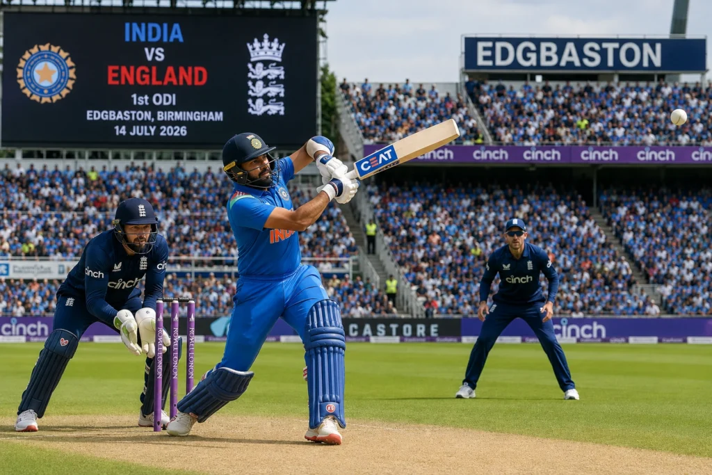 India vs England first ODI at Edgbaston 2026