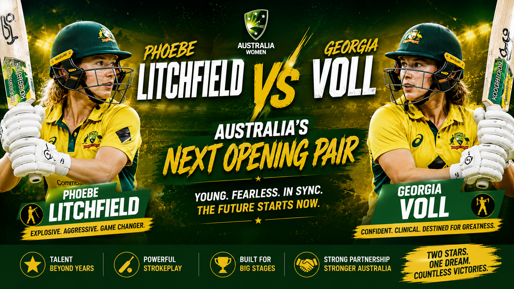 Phoebe Litchfield vs Georgia Voll: Australia’s Next Opening Pair