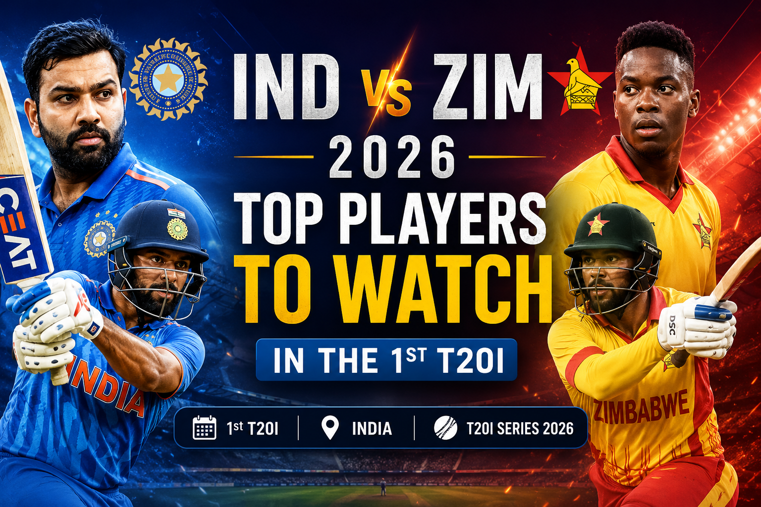 Top players to watch in IND vs ZIM 1st T20I 2026 featuring Shreyas Iyer and Sikandar Raza