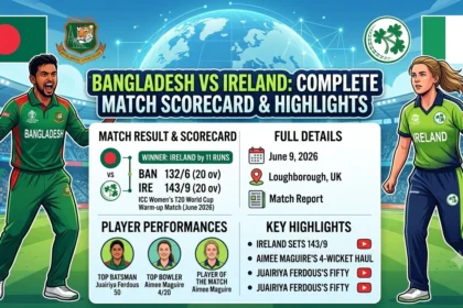 Bangladesh vs Ireland Scorecard