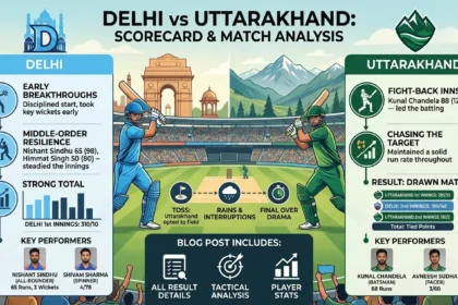 Delhi vs Uttarakhand Scorecard & Match Analysis