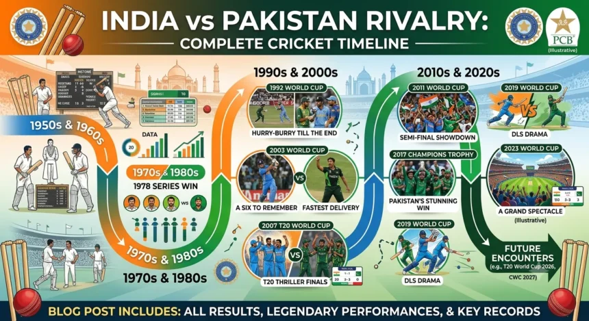 India vs Pakistan Rivalry Complete Cricket Timeline