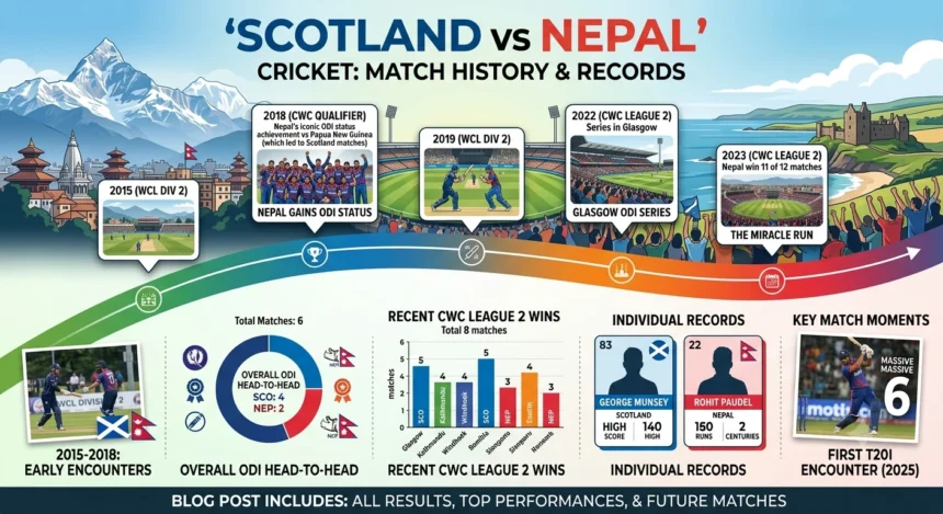 Scotland vs Nepal Match History & Records