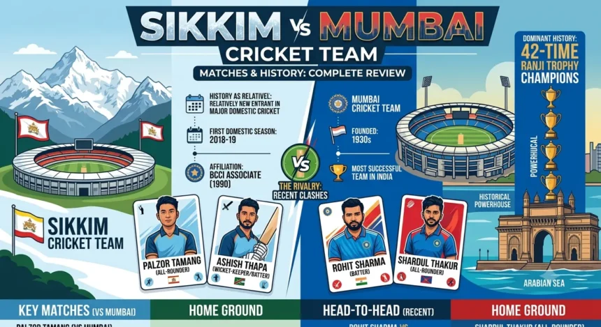 Sikkim vs Mumbai Cricket Team Matches & History