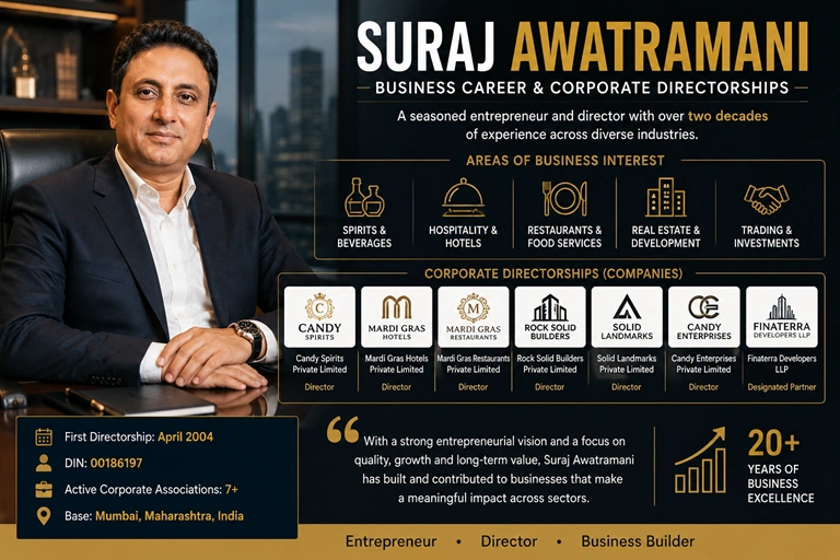 Suraj Awatramani business career and corporate directorships