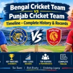 Bengal Cricket Team vs Punjab Cricket Team Timeline