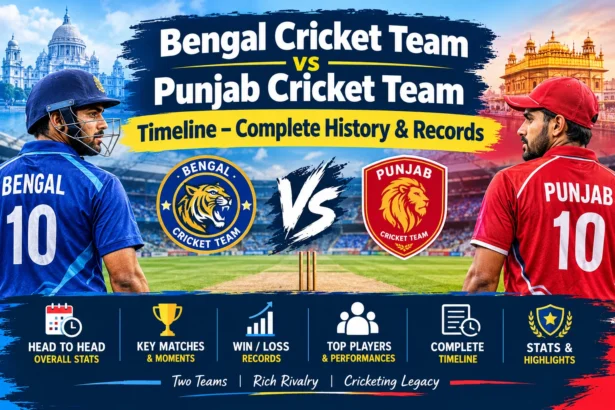 Bengal Cricket Team vs Punjab Cricket Team Timeline