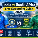 India vs South Africa live streaming guide with TV and OTT options