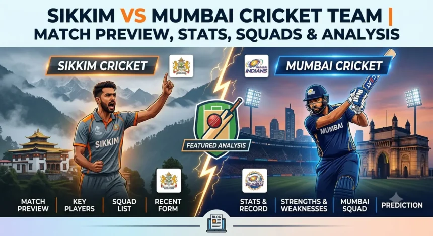 Sikkim vs Mumbai Cricket Team match preview and analysis